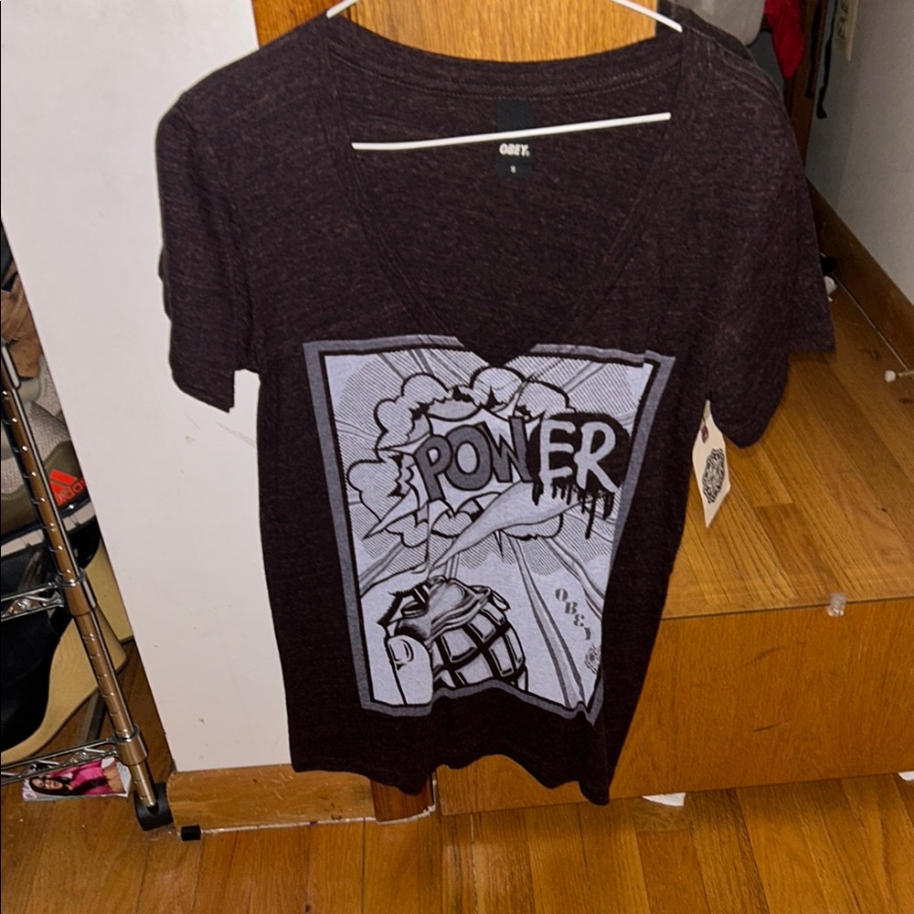 Obey Graphic Tee with Power Design